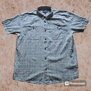 Patagonia Men’s Hemp Organic Cotton Button Down Shirt, Size XXL